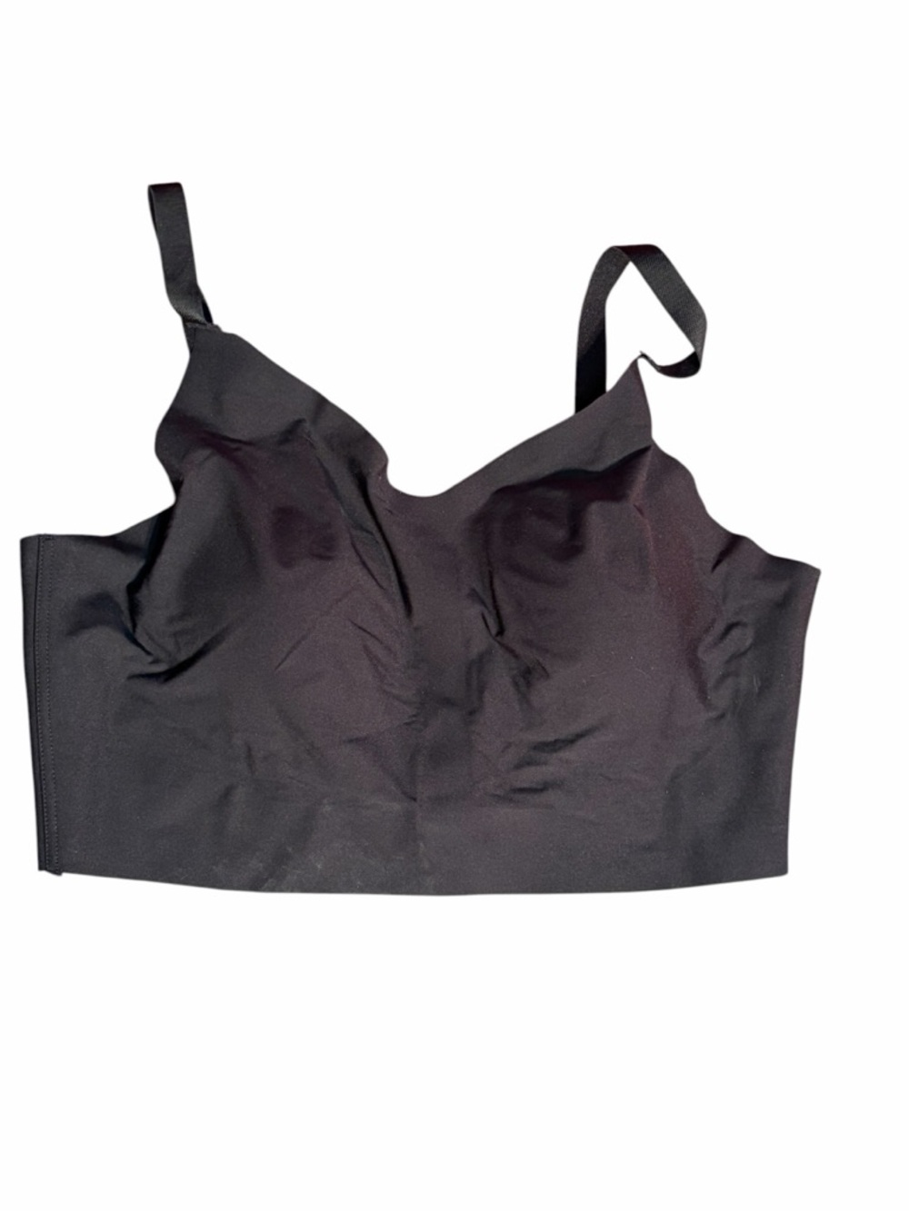 Okko Black Seamless Longline Bralette XXXL Wireless Lounge Crop Bra